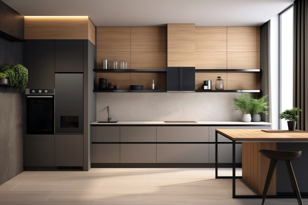 Matte Finish Modern kitchen design ideas