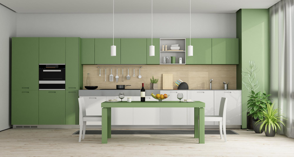 Colour Themed Modern Kitchen Design